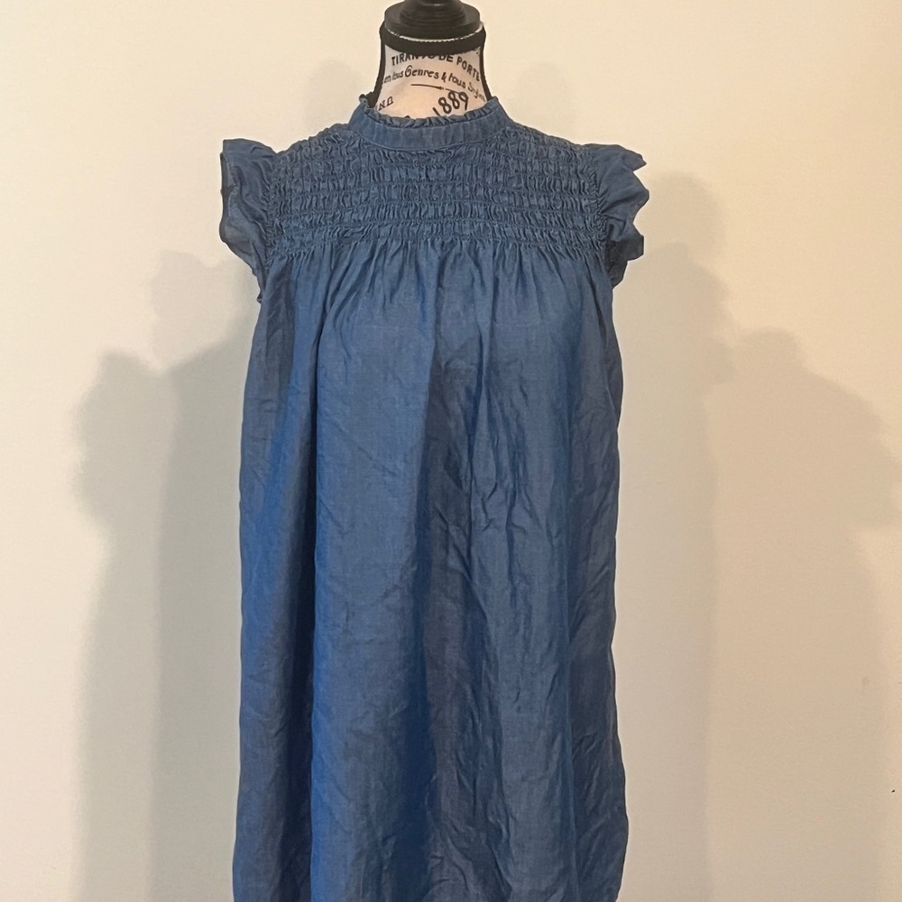 Crown & Ivy Women's Denim Colored Dress, XS - Picture 3 of 5
